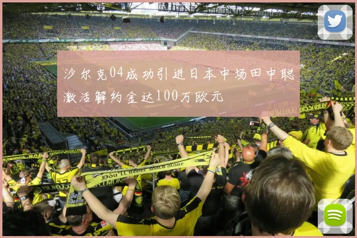 沙尔克04成功引进日本中场田中聪激活解约金达100万欧元